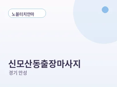 안성 신모산동 출장마사지