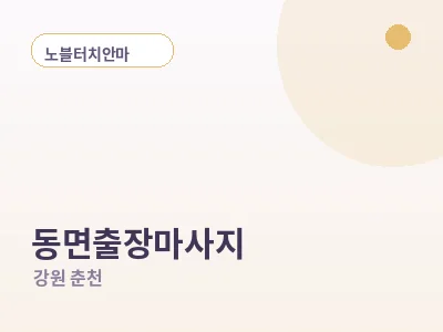 춘천 동면 출장마사지