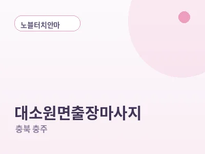 충주 대소원면 출장마사지