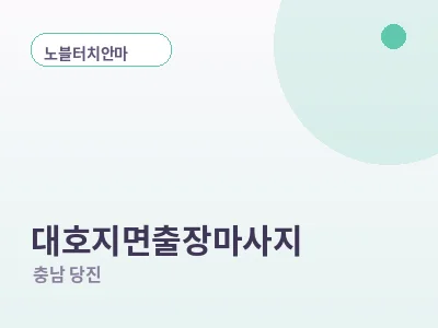 당진 대호지면 출장마사지