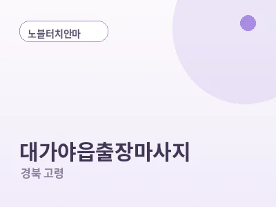 고령 대가야읍 출장마사지