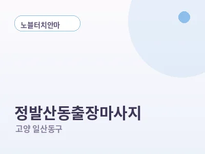 고양 정발산동 출장마사지
