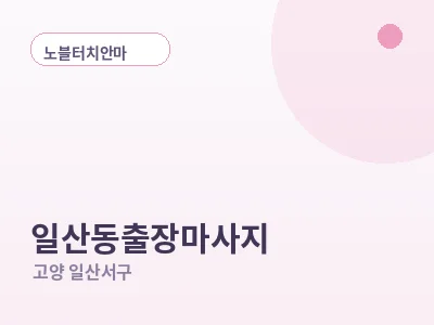 고양 일산동 출장마사지