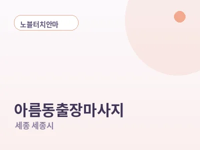 세종 아름동 출장마사지