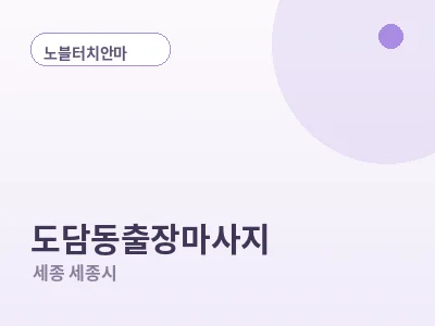 세종 도담동 출장마사지