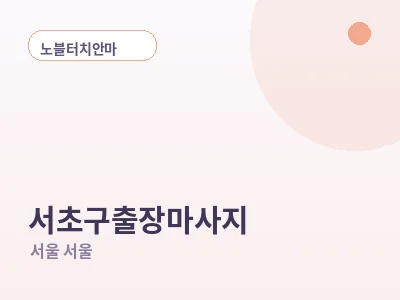 서울 서초구 출장마사지