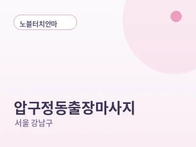 서울 압구정동 출장마사지