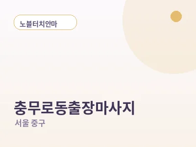 서울 충무로동 출장마사지